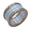 ブルガリ BVLGARI ビーゼロワンリング4バンド(M) ピンクゴールド Au750/セラミック セラミック ジュエリー