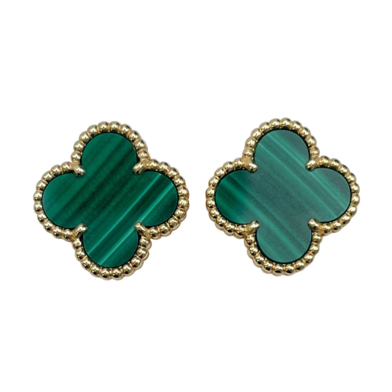 ヴァンクリーフ＆アーペル Van Cleef & Arpels ヴィンテージアルハンブラピアス ゴールド Au750 マラカイト ジュエリー