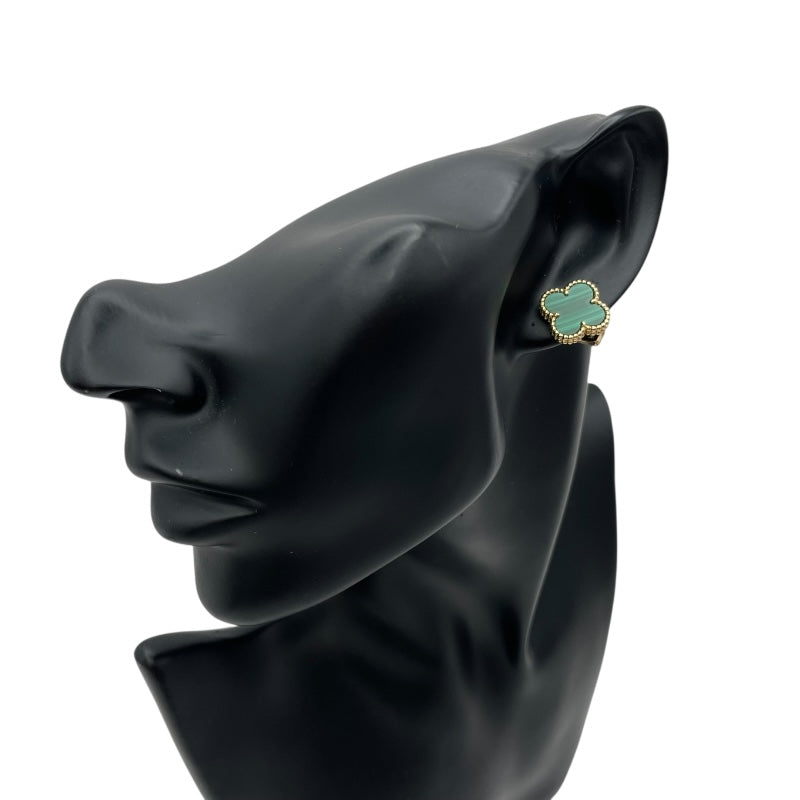 ヴァンクリーフ＆アーペル Van Cleef & Arpels ヴィンテージアルハンブラピアス ゴールド Au750 マラカイト ジュエリー