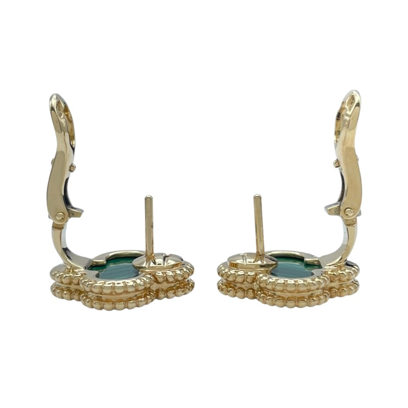 ヴァンクリーフ＆アーペル Van Cleef & Arpels ヴィンテージアルハンブラピアス ゴールド Au750 マラカイト ジュエリー