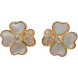 ヴァンクリーフ＆アーペル Van Cleef & Arpels コスモスイヤリングスモール ピンクゴールド Au750 ジュエリー