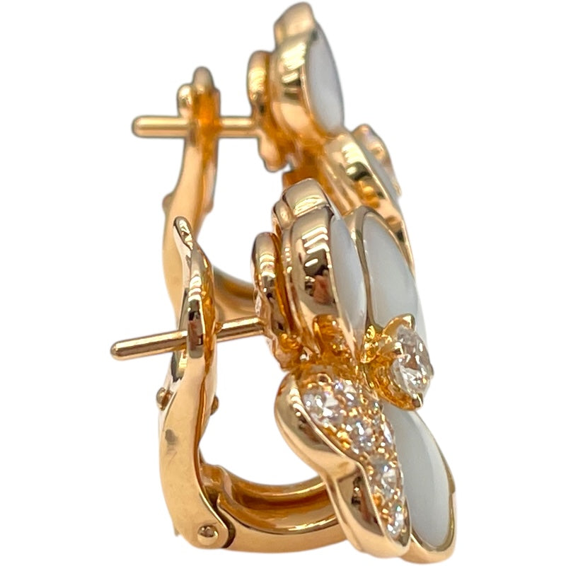 ヴァンクリーフ＆アーペル Van Cleef & Arpels コスモスイヤリングスモール ピンクゴールド Au750 ジュエリー