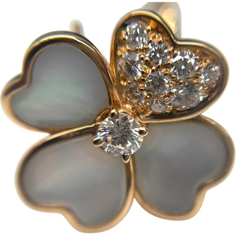 ヴァンクリーフ＆アーペル Van Cleef & Arpels コスモスイヤリングスモール ピンクゴールド Au750 ジュエリー