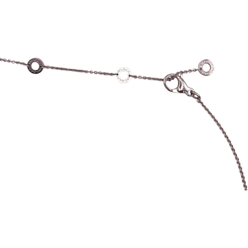 ブルガリ BVLGARI ブルガリブルガリ1PDダイヤネックレス ホワイト K18ホワイトゴールド ジュエリー
