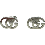 グッチ GUCCI インターロッキングピアス ホワイトゴールド Au750 ジュエリー