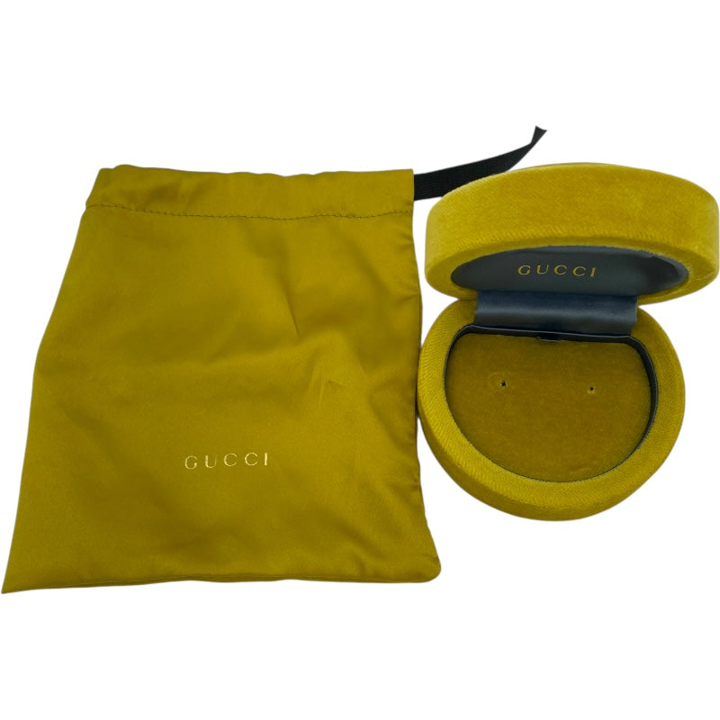 グッチ GUCCI インターロッキングピアス ホワイトゴールド Au750 ジュエリー