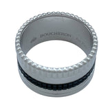 ブシュロン BOUCHERON キャトルブラックリング ホワイトゴールド Au750/ブラックPVD ジュエリー