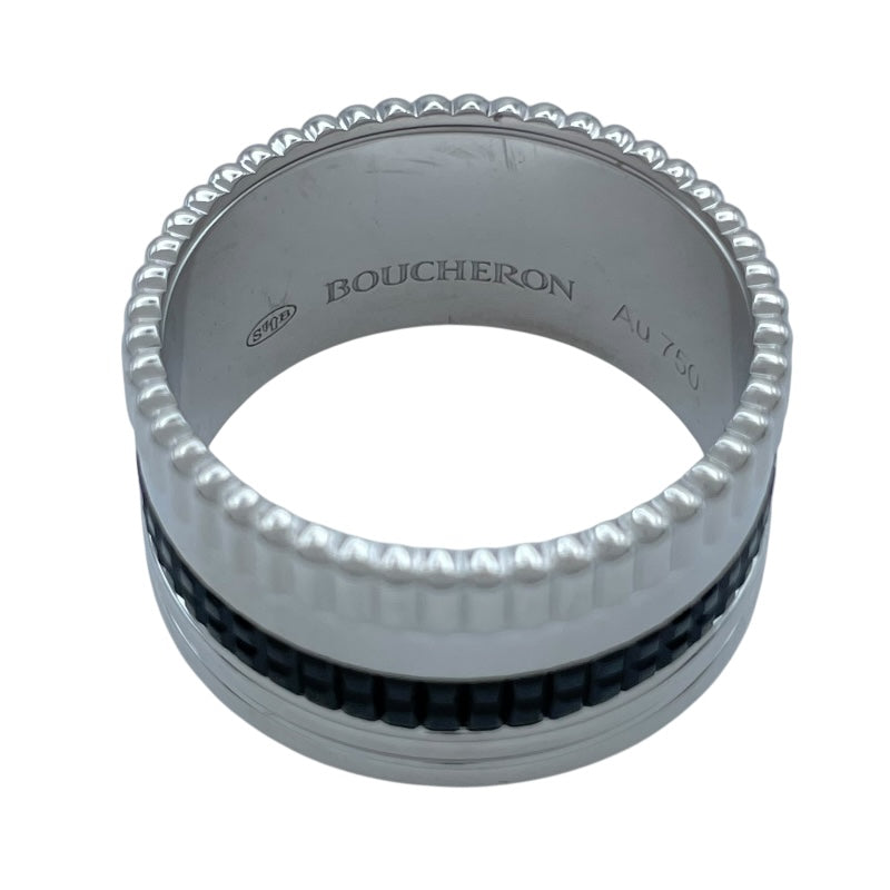ブシュロン BOUCHERON キャトルブラックリング ホワイトゴールド Au750/ブラックPVD ジュエリー