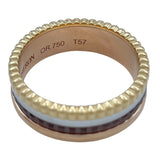 ブシュロン BOUCHERON キャトルクラシックスモールリング ゴールド/ホワイトゴールド/ピンクゴールド Au750/ブラウンPVD ジュエリー