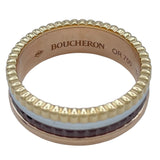 ブシュロン BOUCHERON キャトルクラシックスモールリング ゴールド/ホワイトゴールド/ピンクゴールド Au750/ブラウンPVD ジュエリー