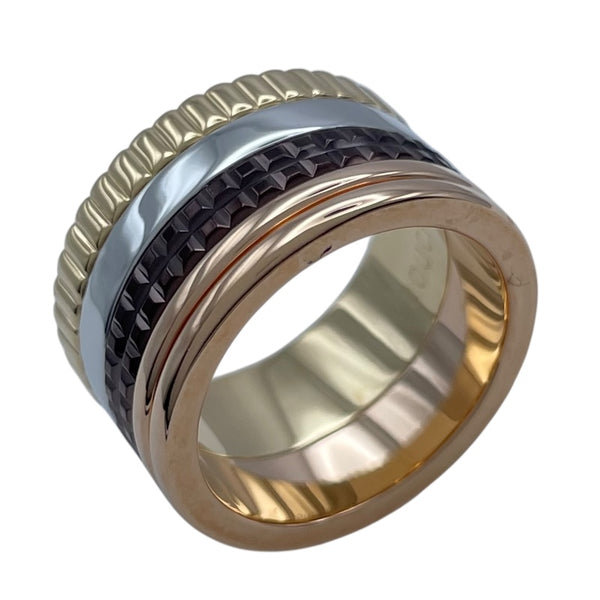 ブシュロン BOUCHERON キャトルクラシックラージ ゴールド/ホワイトゴールド/ピンクゴールド Au750/ブラウンPVD ジュエリー