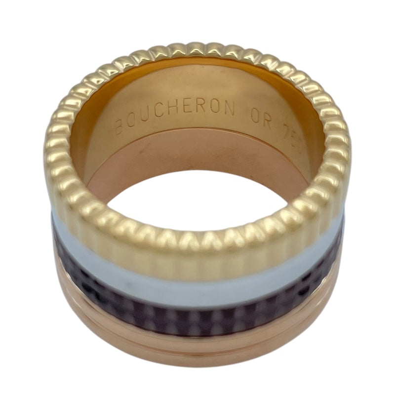 ブシュロン BOUCHERON キャトルクラシックラージ ゴールド/ホワイトゴールド/ピンクゴールド Au750/ブラウンPVD ジュエリー