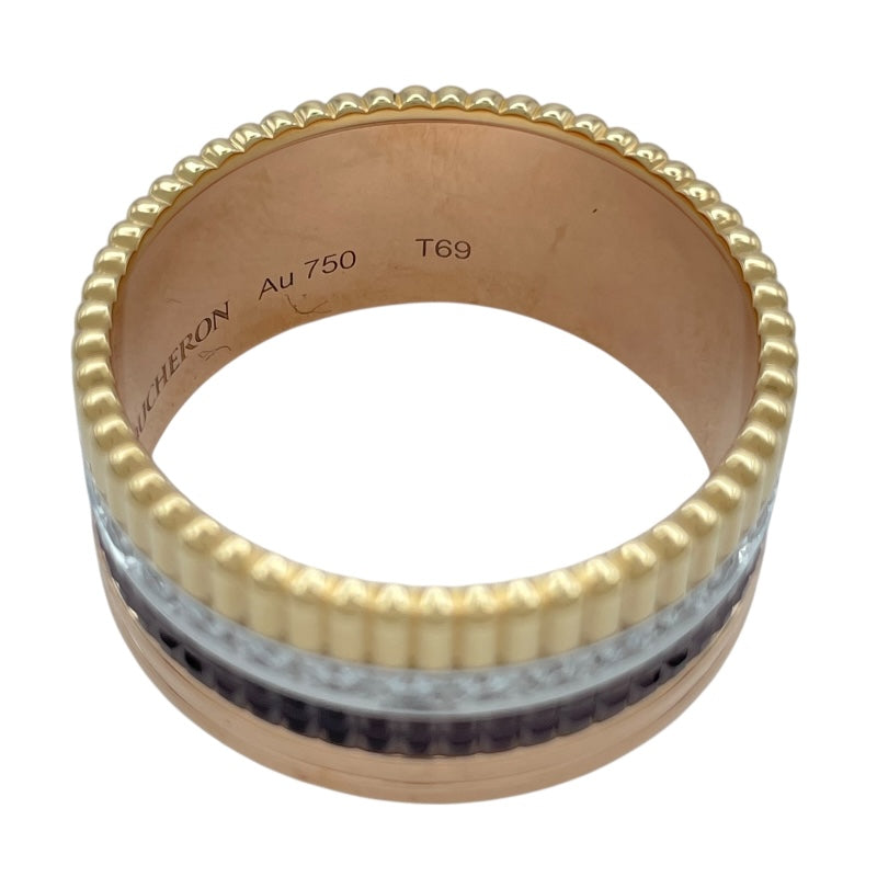 ブシュロン BOUCHERON キャトルクラシックラージダイヤリング ゴールド/ホワイトゴールド/ピンクゴールド Au750/ブラウンPVD ジュエリー
