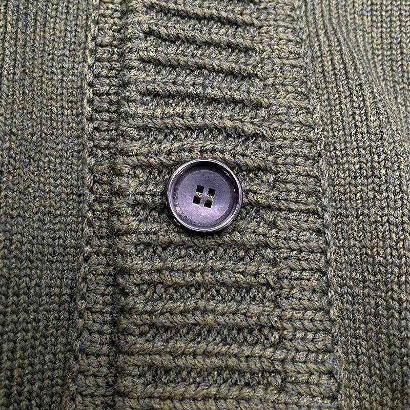 ルイ・ヴィトン LOUIS VUITTON ×NIGO ソフィスティケイテッドニットカーディガン HMN03W カーキ 羊毛 メンズ カーディガン