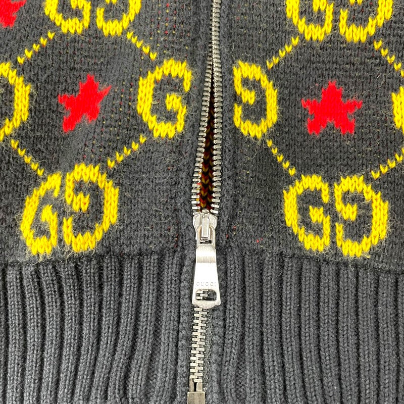 グッチ GUCCI GGスターロゴニットジャケット 576796 ブラック コットン レディース その他アウター