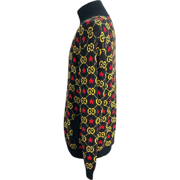 グッチ GUCCI GGスターロゴニットジャケット 576796 ブラック コットン レディース その他アウター