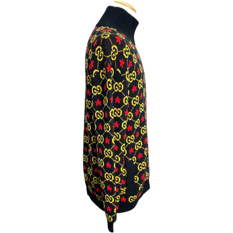 グッチ GUCCI GGスターロゴニットジャケット 576796 ブラック コットン レディース その他アウター