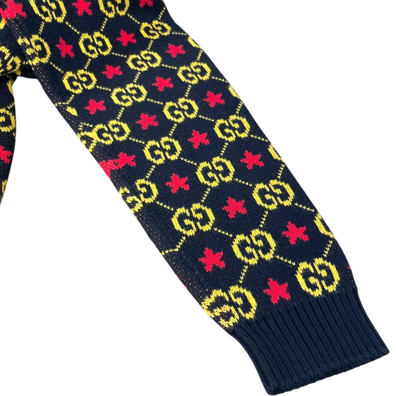 グッチ GUCCI GGスターロゴニットジャケット 576796 ブラック コットン レディース その他アウター