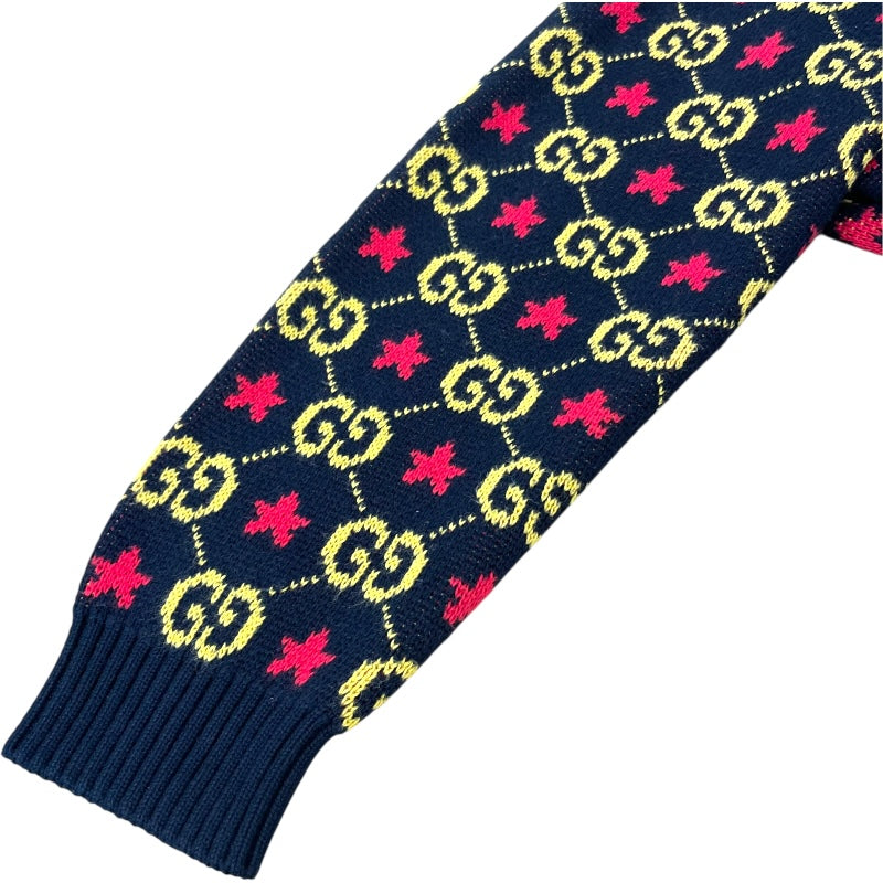 グッチ GUCCI GGスターロゴニットジャケット 576796 ブラック コットン レディース その他アウター