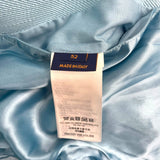 ルイ・ヴィトン LOUIS VUITTON 草間彌生 パッチワークレザー切替ジャケット HOL30E ライトブルー レザー/キュプラ メンズ ブルゾン