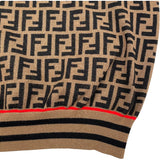フェンディ FENDI FF総柄ニットセーター FZZ481 ブラウン ウール メンズ セーター