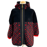 ルイ・ヴィトン LOUIS VUITTON モノグラム総柄ニットジップアップパーカー FJKC14 ブラック ウール メンズ パーカー