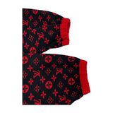 ルイ・ヴィトン LOUIS VUITTON モノグラム総柄ニットジップアップパーカー FJKC14 ブラック ウール メンズ パーカー