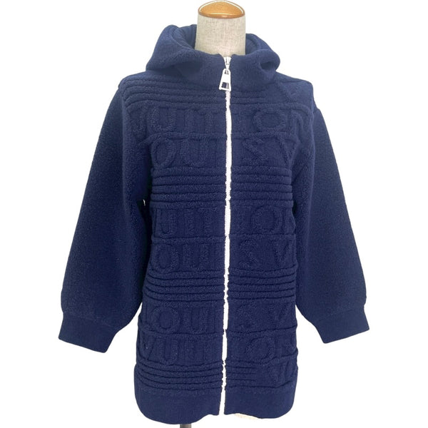 ルイ・ヴィトン LOUIS VUITTON ロゴエンボス FJKC15 ネイビー ウール レディース パーカー