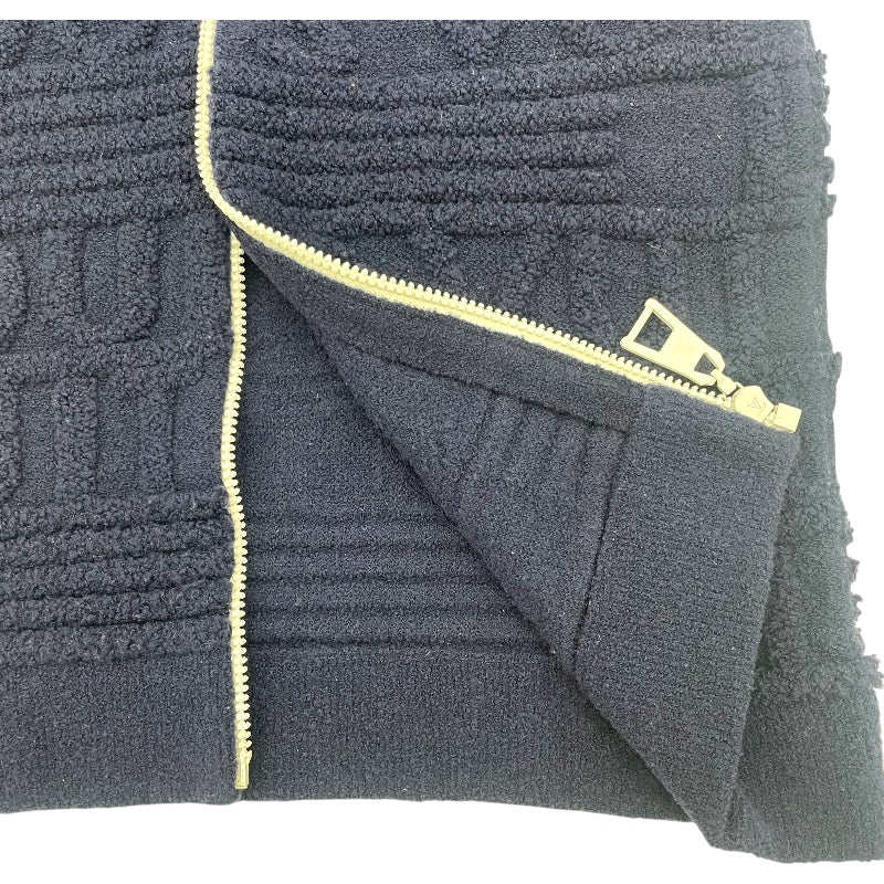 ルイ・ヴィトン LOUIS VUITTON ロゴエンボス FJKC15 ネイビー ウール レディース パーカー