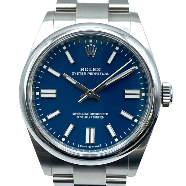 ロレックス ROLEX オイスターパーペチュアル 41 134300 メッドブルー SS 自動巻き メンズ 腕時計