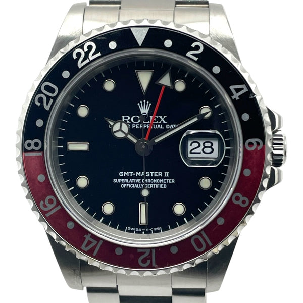 ロレックス ROLEX GMTマスター2 16710 ブラック SS 自動巻き メンズ 腕時計