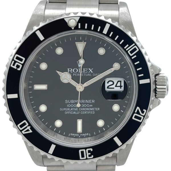 ロレックス ROLEX サブマリーナ 16610 ブラック SS 自動巻き メンズ 腕時計