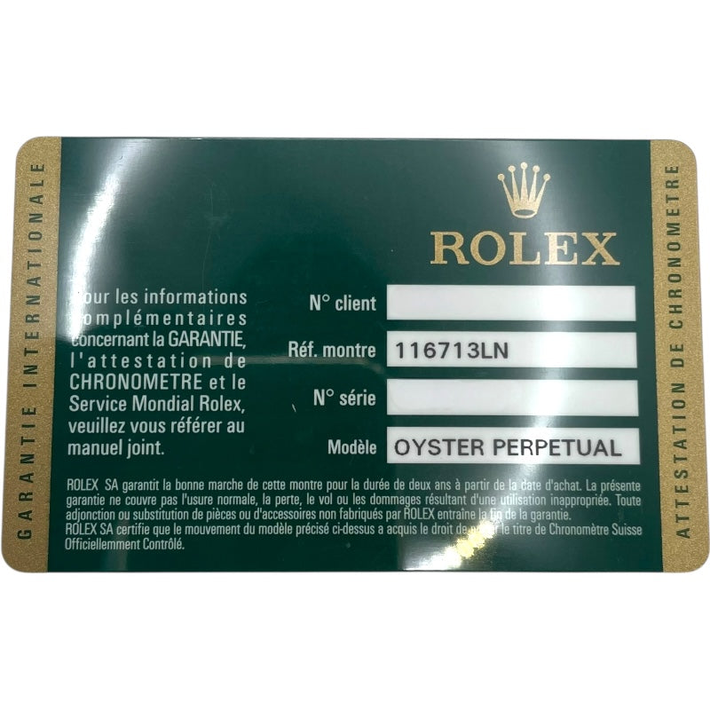 ロレックス ROLEX GMTマスター2 116713LN ブラック K18YG/SS メンズ 腕時計