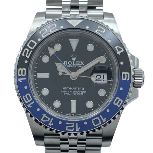 ロレックス ROLEX GMTマスター2 126710BLNR ブラック SS メンズ 腕時計