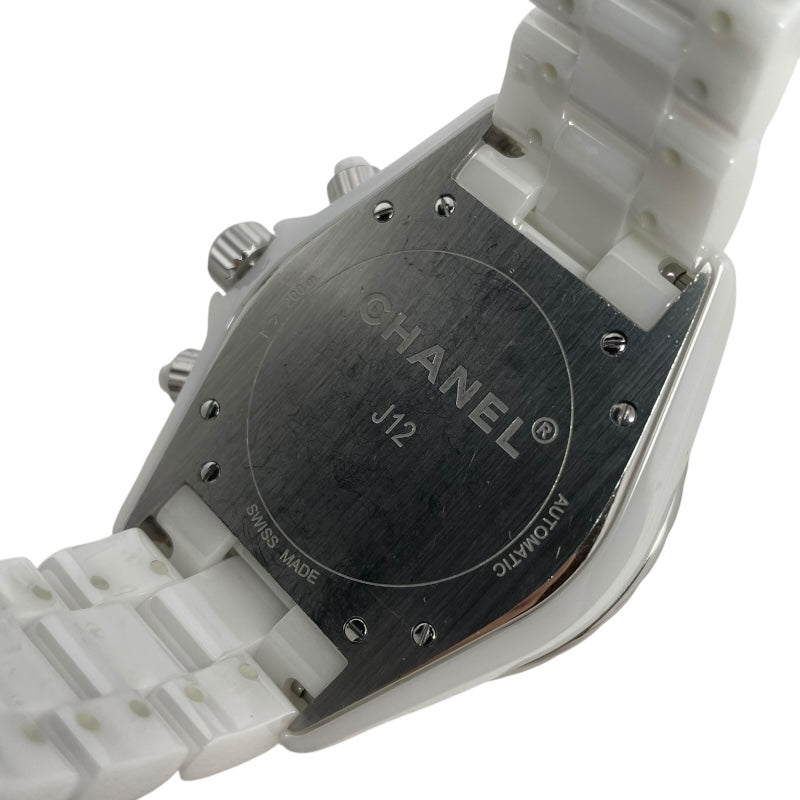 シャネル CHANEL J12 クロノグラフ 41mm H1007 ホワイト セラミック 自動巻き メンズ 腕時計