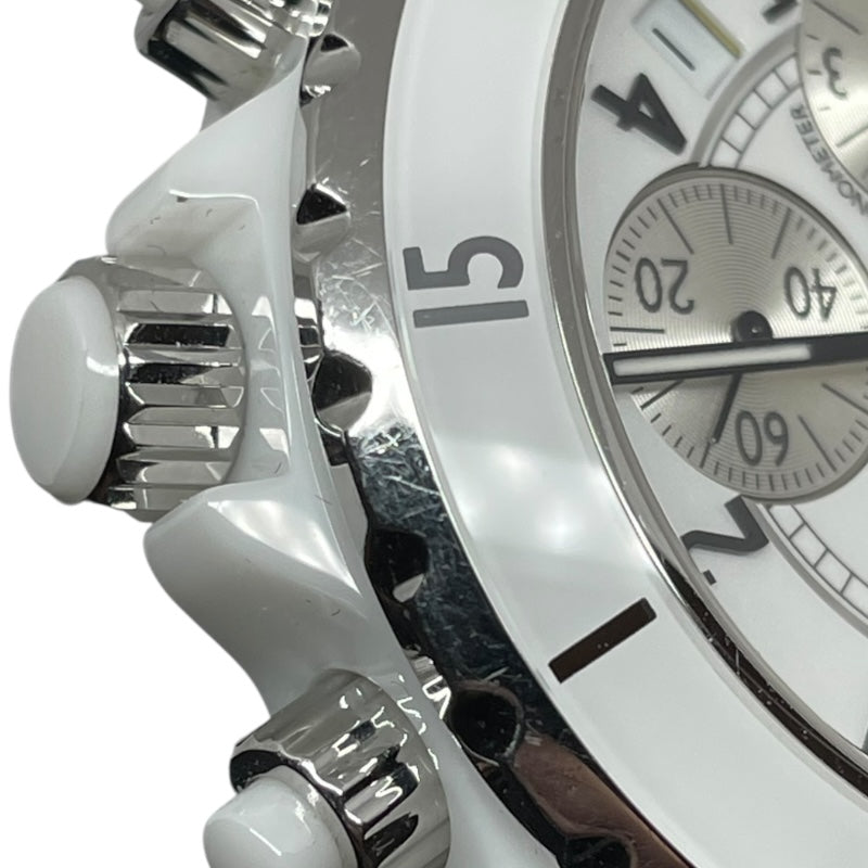 シャネル CHANEL J12 クロノグラフ 41mm H1007 ホワイト セラミック 自動巻き メンズ 腕時計