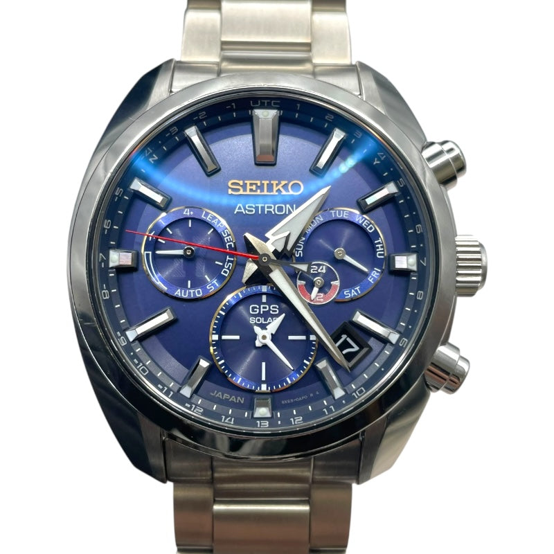 セイコー SEIKO アストロン 大谷翔平2022年限定モデル SBXC115 ブルー SS メンズ 腕時計
