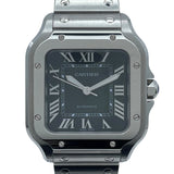 カルティエ Cartier サントスドゥカルティエMM WSSA0061 グリーン SS レディース 腕時計