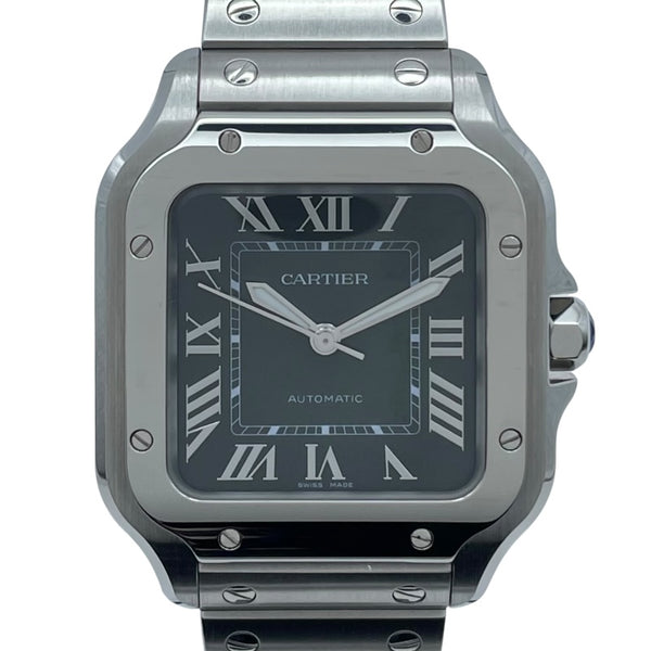 カルティエ Cartier サントスドゥカルティエMM WSSA0061 グリーン SS レディース 腕時計