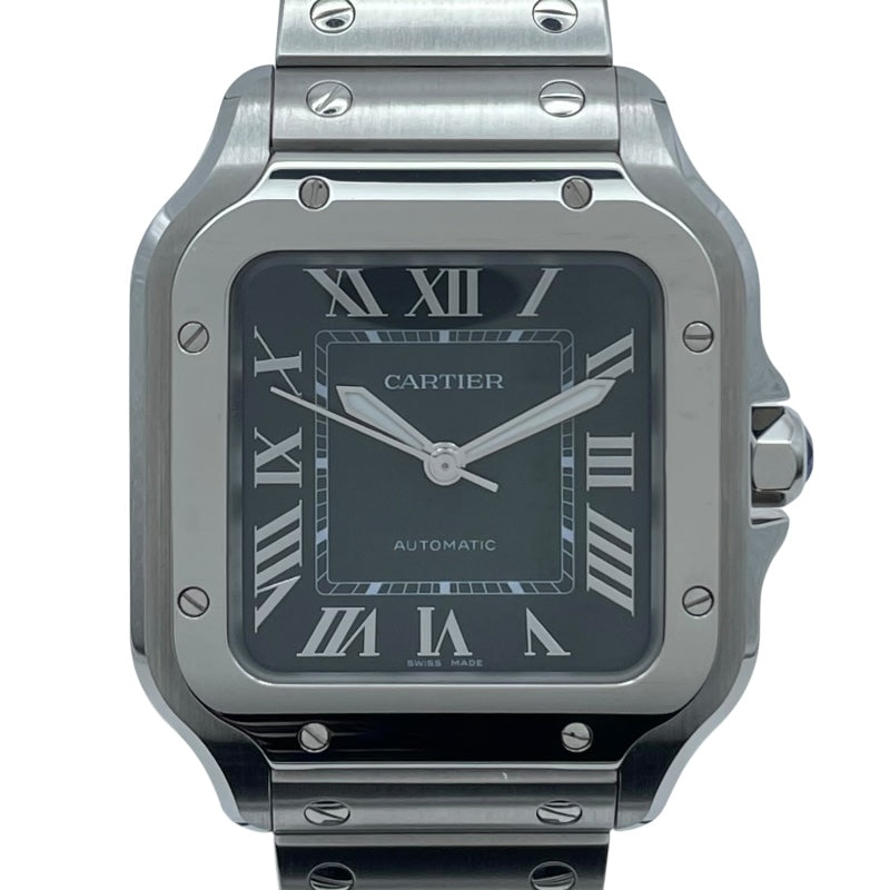 カルティエ Cartier サントスドゥカルティエMM WSSA0061 グリーン SS レディース 腕時計