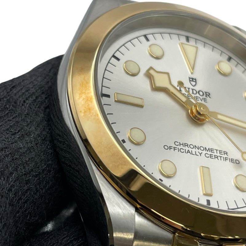 チューダー/チュードル TUDOR ブラックベイ39 S&G 79663 シルバー K18/SS 自動巻き メンズ 腕時計