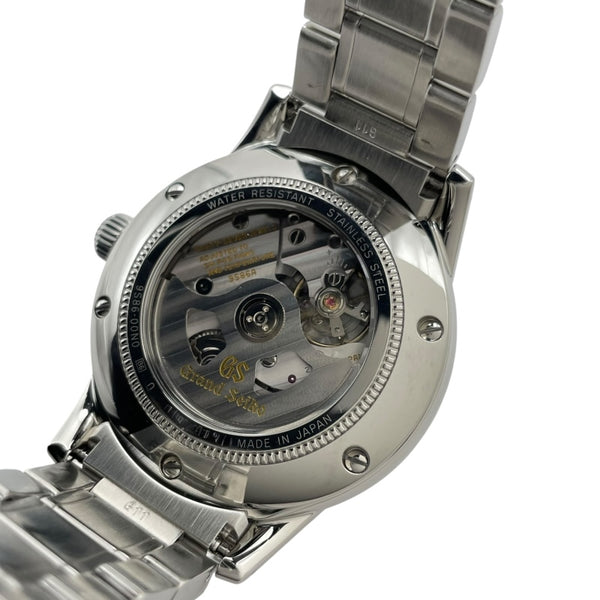 グランドセイコー Grand Seiko エレガンスコレクション メカニカル ハイビート 36000 GMT SBGJ249 ブルー SS メンズ 腕時計