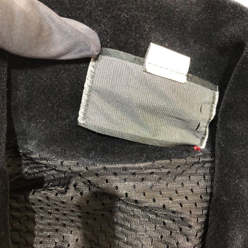 グッチ GUCCI ロゴ刺繍ベロアトラックジャケット 595533 ブラック ベロア メンズ パーカー