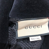 グッチ GUCCI ロゴ刺繍ベロアトラックジャケット 595533 ブラック ベロア メンズ パーカー