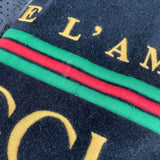 グッチ GUCCI ロゴ刺繍ベロアトラックジャケット 595533 ブラック ベロア メンズ パーカー