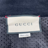 グッチ GUCCI ロゴ刺繍ベロアトラックジャケット 595533 ブラック ベロア メンズ パーカー