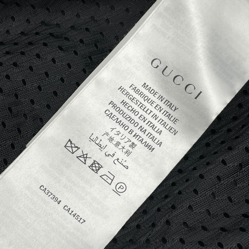 グッチ GUCCI ロゴ刺繍ベロアトラックジャケット 595533 ブラック ベロア メンズ パーカー