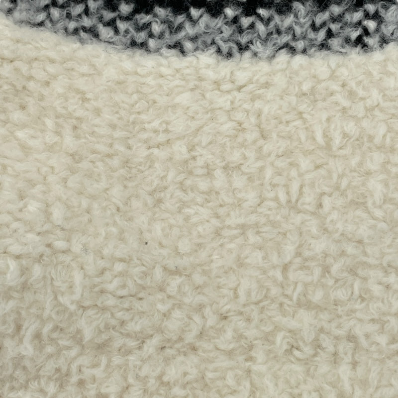 クリスチャン・ディオール Christian Dior ニットボアジャケット 214G13AM114 アイボリー ウール レディース その他アウター