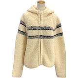 クリスチャン・ディオール Christian Dior ニットボアジャケット 214G13AM114 アイボリー ウール レディース その他アウター