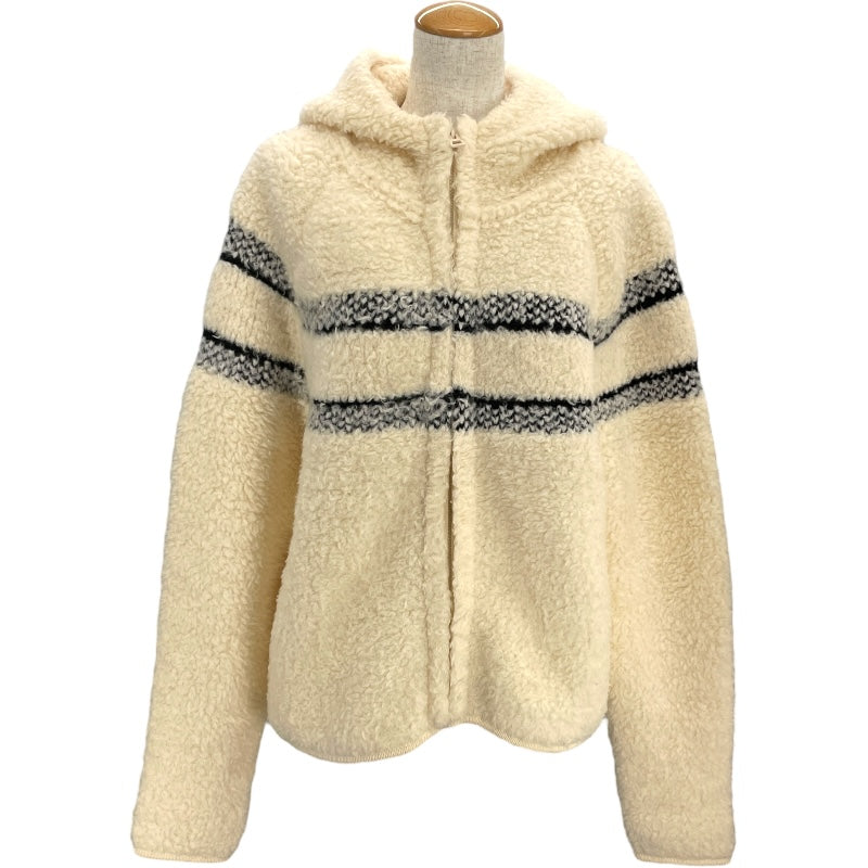 クリスチャン・ディオール Christian Dior ニットボアジャケット 214G13AM114 アイボリー ウール レディース その他アウター